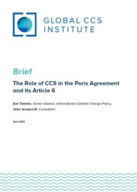 The Role of CCS in the Paris Agreement and its Article 6