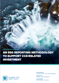 An ESG Reporting Methodology to Support CCS-Related Investment